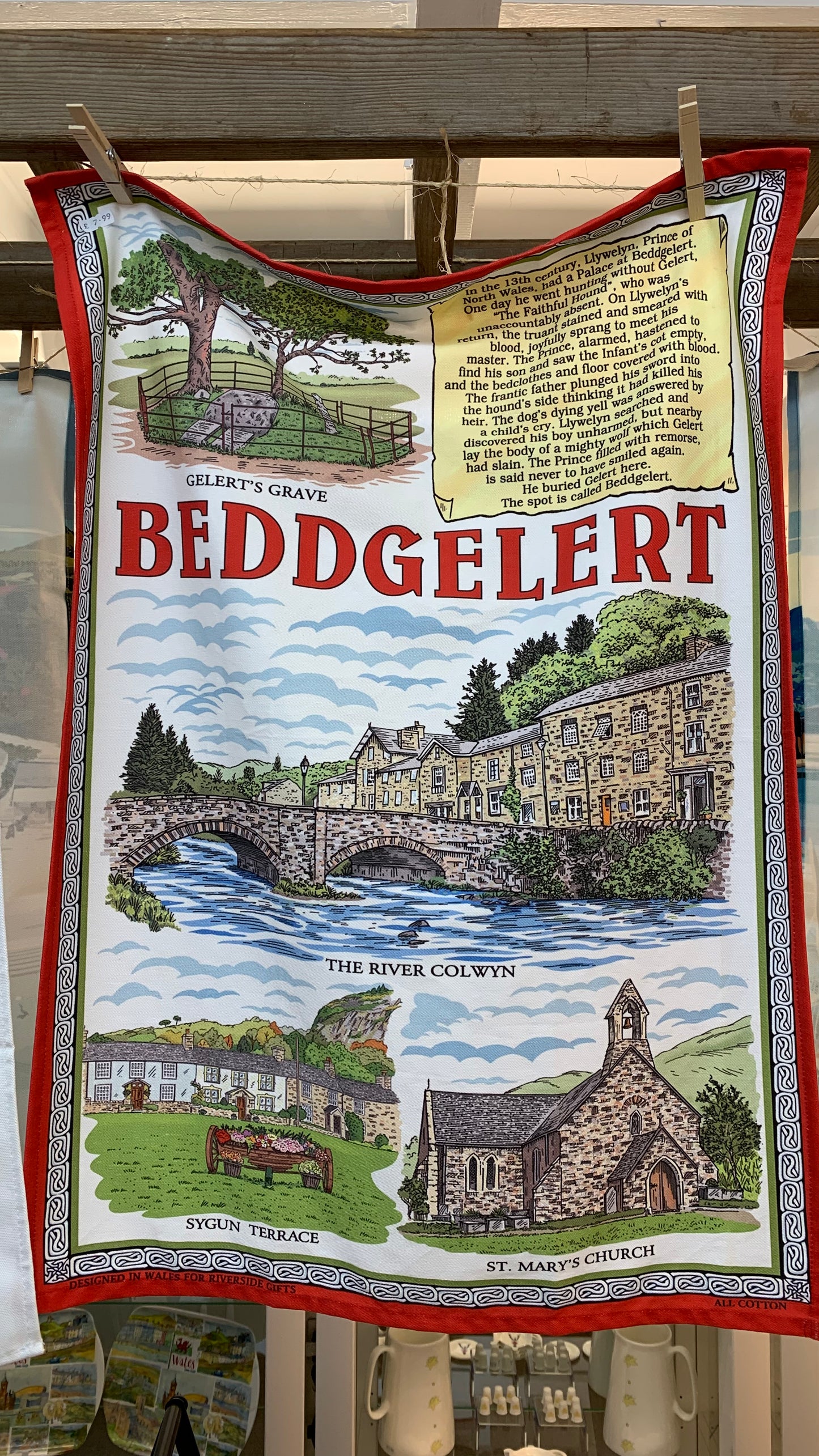 Beddgelert Tea Towel