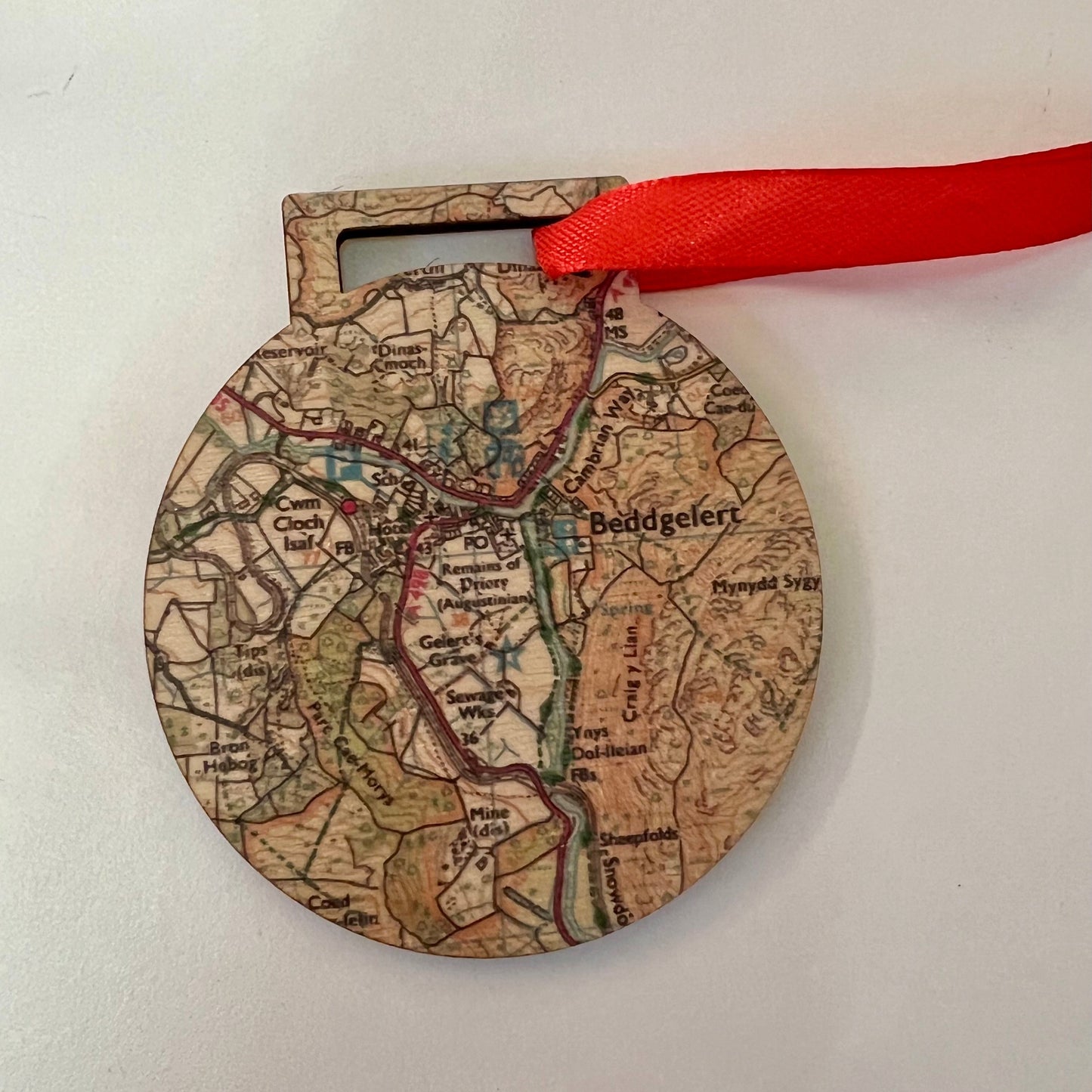 Beddgelert wooden Christmas decoration