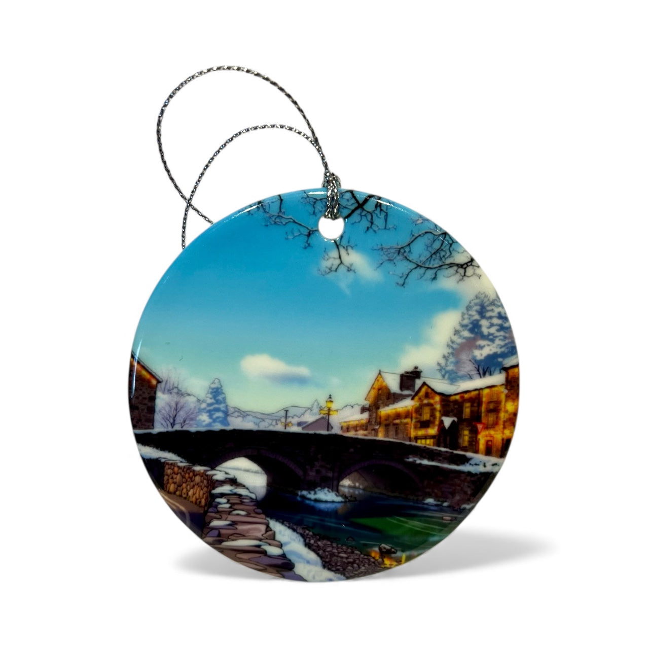 Beddgelert bridge Christmas hanging decoration