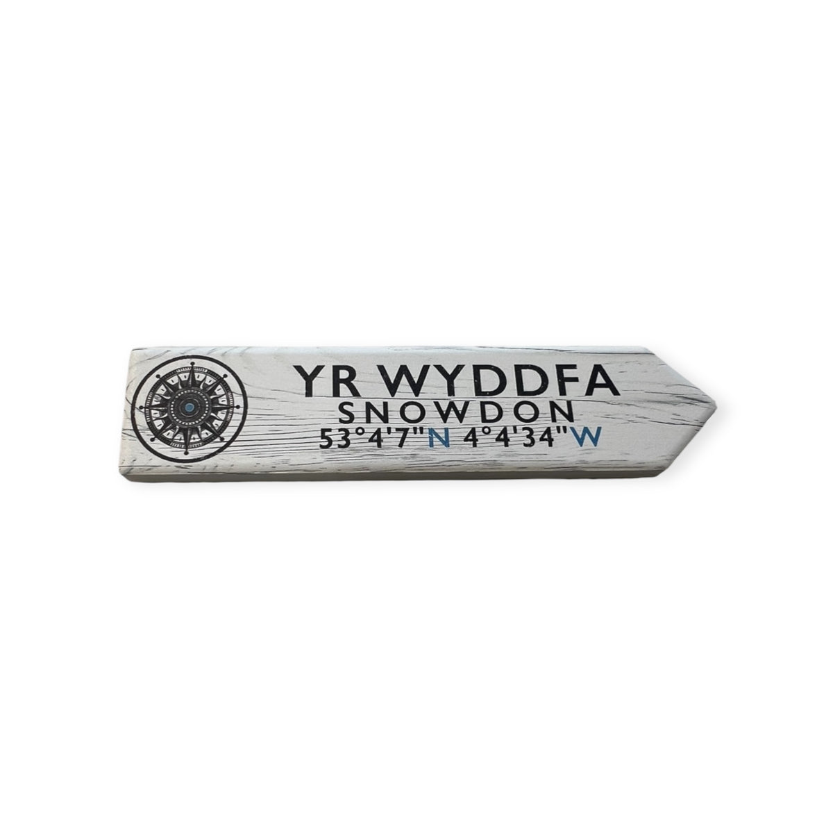Yr Wyddfa / Snowdon white arrow magnet