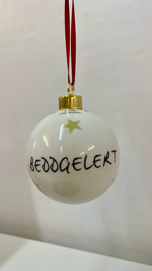 Beddgelert ceramic bauble