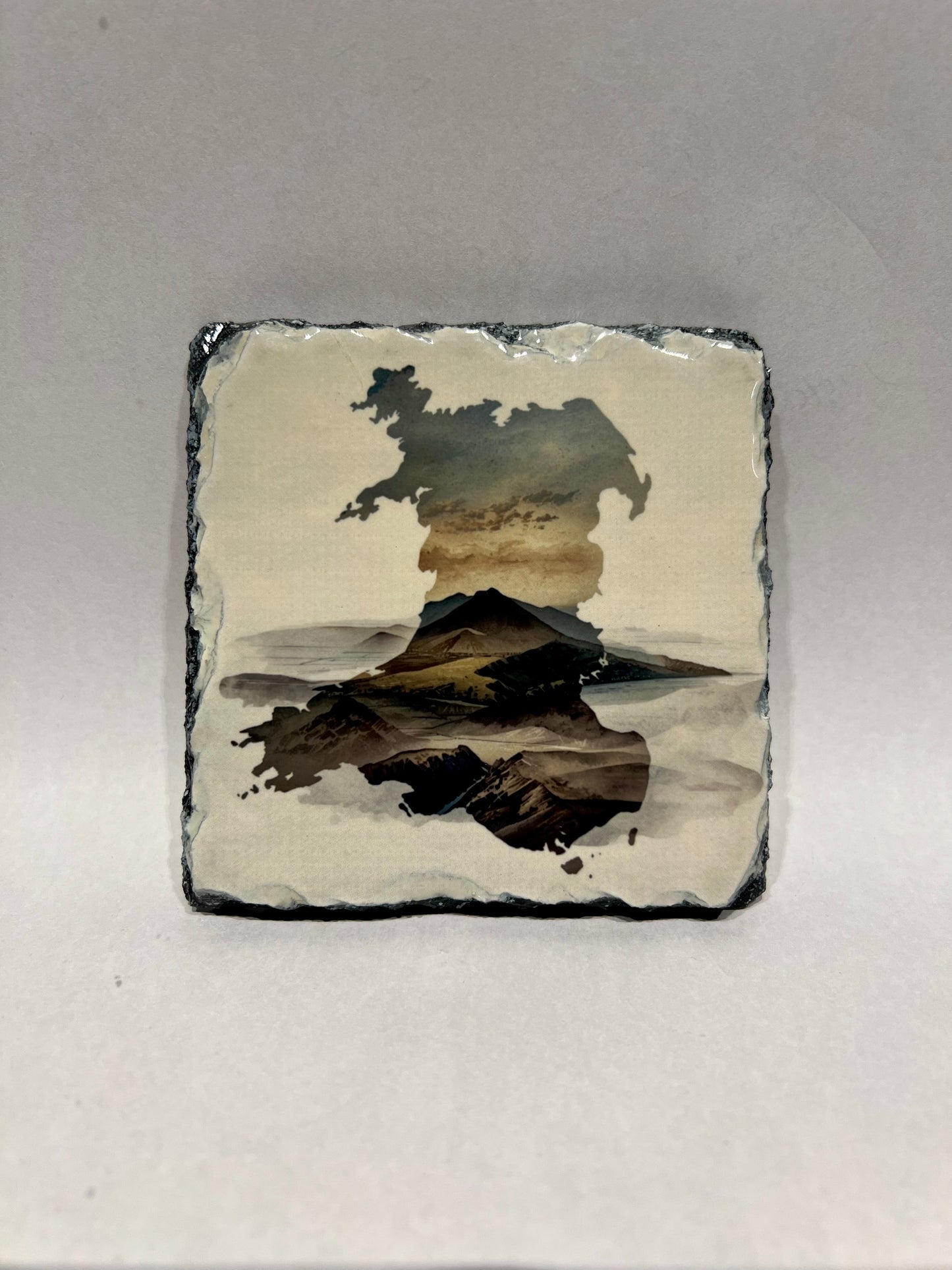 Wales slate coaster